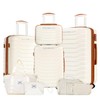 UUH Expandable Luggage set with TSA Locks, suitcase for travel,