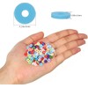 3600 pcs Clay Beads for Bracelets Making, 10 Strands Flat