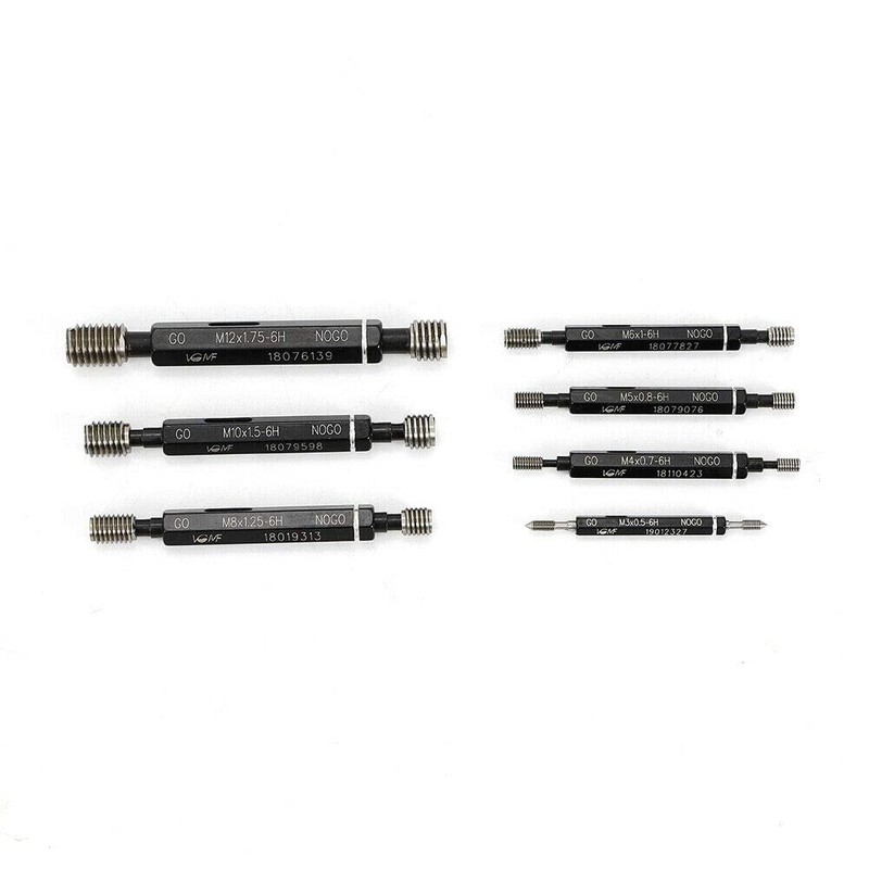 Metric Thread Plug Gauge Kit, TBVECHI 7 Pcs Metric Thread