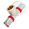 T-Piece PEX Press Fitting 16 x 1/2 Inch x 16
