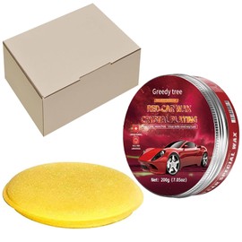 Car Wax High Gloss Shine, Long Lasting Paint Protection, Superior Hydrophobic Water Repelling Properties, Natural Wax for Minor Scratch Repair and UV Protection, Safe for All Vehicles(Red)