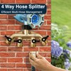 DBR Tech® Garden Hose Splitter 4 Way | Heavy Duty