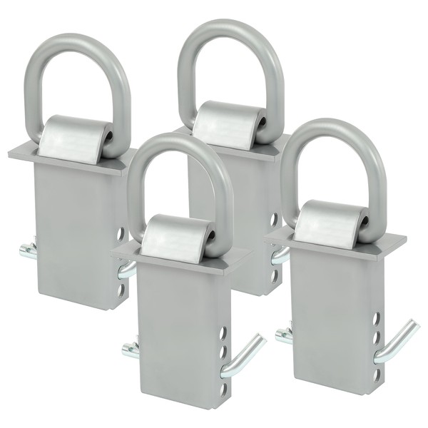 ALMULOO Adjustable Trailer Stake Pocket D Rings Compatible with Standard