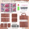 DIY Diamond Art Storage Box with Handle Hummingbird and Rose
