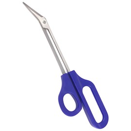 8.3 Inch Long Handle Toenail Scissors for Thick Nails & Easy Reach Long Handled Toe Nail Clippers for Seniors Women Men (Blue)