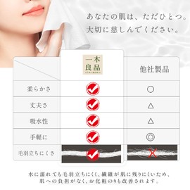 Cleansing Towel, Thick, Disposable Towel, Face Wipe, Face Towel, Facial Towel, Thick Type, Facial Towel, Cotton Towel, Facial Towel, Dry & Wet Use, Travel, Cleansing, Makeup, Makeup Remover (4)