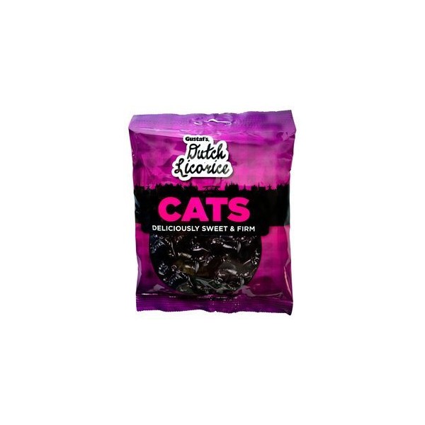 Gustaf's Traditional Dutch Cats Licorice 5.2 Oz Bag (Pack of 3)