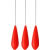 Set of 3 Spirolino trout floats in fluorescent signal colours,
