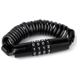 Combination Lock Motorcycle Helmet Lock, Bike Helmet Lock, 4 Digit Small Cable Lock, Retractable Stroller Lock, Luggage Lock，Scooter Lock，Luggage Lock
