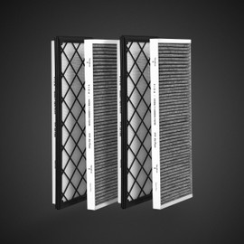 VION Model Y Front Trunk HEPA Carbon Air Filters Kit - (2x HEPA filters and 2x Carbon filters per package) - 4 packs per package with installation tools