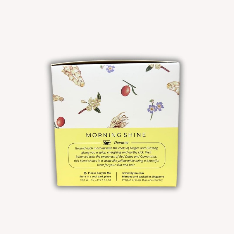 Morning Shine Herbal Tea, 10 Sachet Count