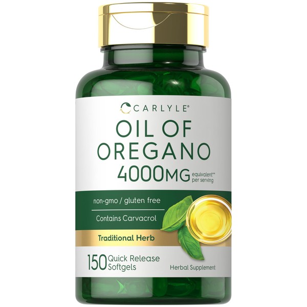 Carlyle Oregano Oil 4000mg Supplement | 150 Softgel Capsules |