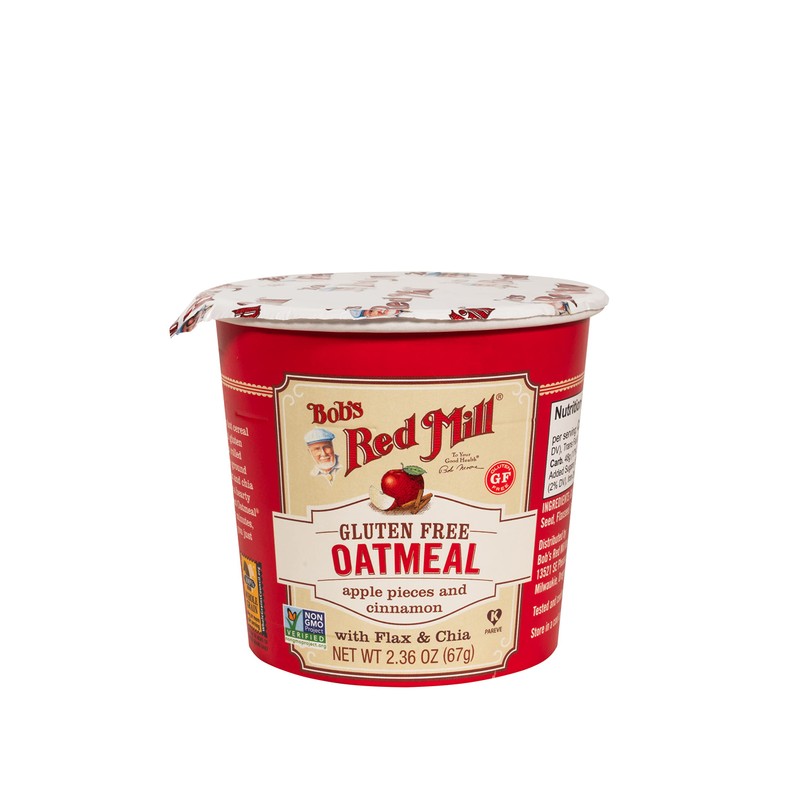 Bob's Red Mill GF Oatmeal Cup, Apple & Cinnamon, 2.36