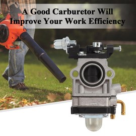 Air Filter Carburetor Carb Fits for 46cc Craftsman Backpack Blower CM46BT CMXGAAH46BT with Gasket, Primer Bulbs Spark Plug Fuel Filter Fuel Line Grommet