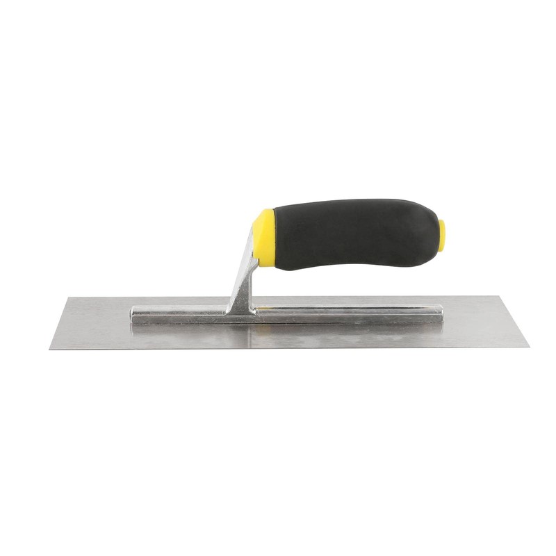 ZJNOTED plastering Trowel 12"X4" Carbon Steel Soft Handle plastering Trowel