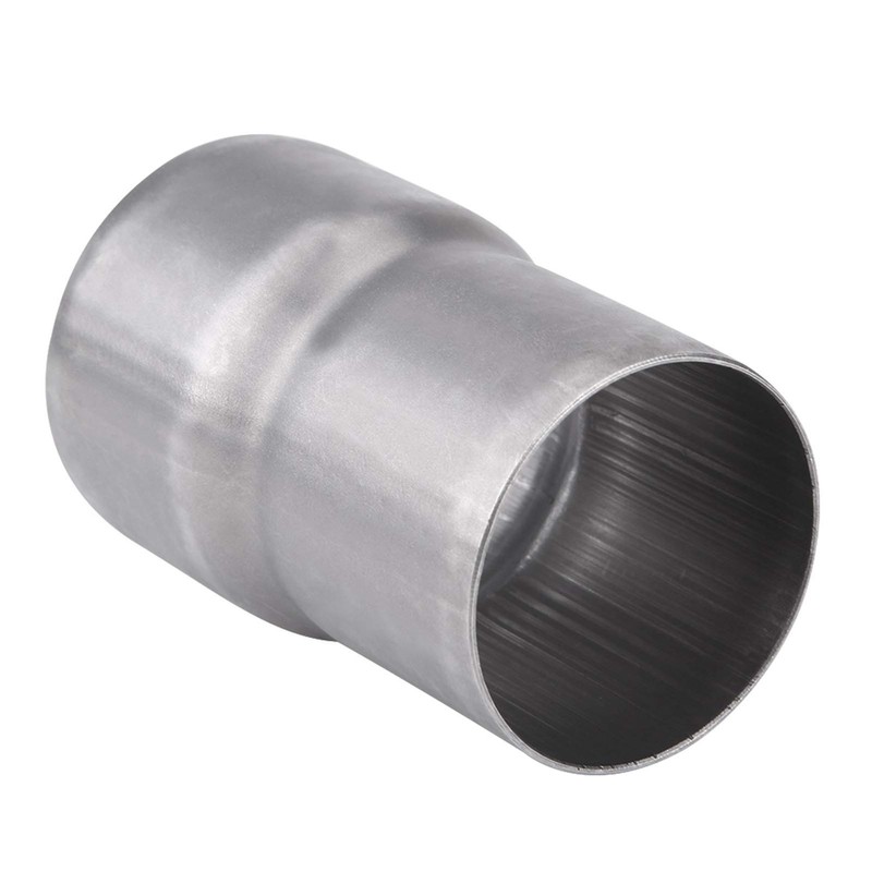 Qiilu 51mm to 60mm Motorcycle Exhaust Adapter Universal Stainless Steel