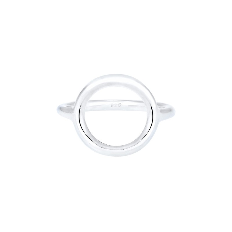 Elli Women's 925 Sterling Silver Circle Ring, Size M
