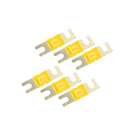 Motoforti 6pcs 40A AFS Mini ANL Fuse for Car Truck Motorcycle Boat Audio CDs Long-lasting