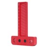 Woodworking Scriber T Square Ruler 100mm Aluminum Alloy Hole Positioning