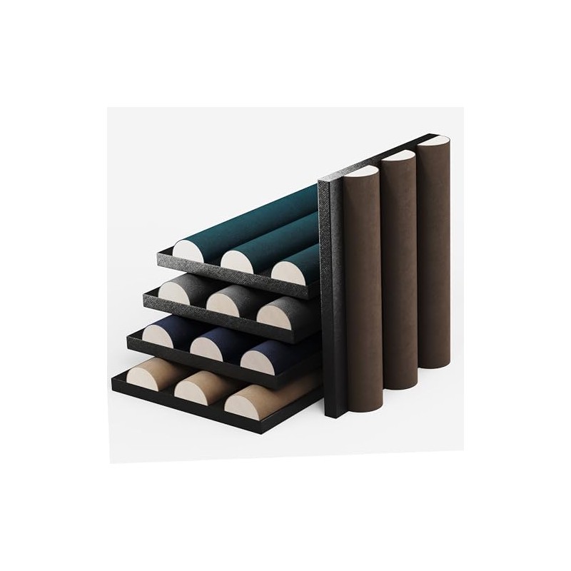 Velvet-Covered Wood Slat Wall Panel - Acoustic Panels for Interior