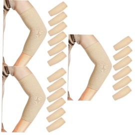 Healeved 3sets Elastic Sports Wrist Brace Upper Arm Sleeve Arm Covers for Men Women Yoga Elbow Sleeve Support 3pairs*3