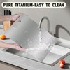 FIVOSE Titanium Cutting Board for Kitchen, Large 100% Pure Cutting
