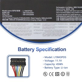 L19M3PD5 L19C3PD5 L19L3PD5 Laptop Battery for Lenovo ThinkPad E14 E15 2020 2021 2022 2nd 3rd 4th Gen 2 3 4 G2 G3 G4 20T8 20TD 20YG 20YJ 20TA 20T6 20Y7 20YD 20YE 20YF 21E3 21E4 21EC 21EB L20M3PD4