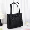 PH PandaHall 2pcs Leather Handbag Handles Wrap Cover, Black Handle