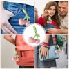 HANNEA® Llavero de Cereza Rosa para Mujer y Niñas, Accesorio