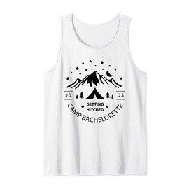 Camp bachelorette Getting Hitched bachelorette party Tank Top