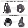 G4Free Canvas Sling Bag Crossbody Shoulder Backpack with RFID Blocking,