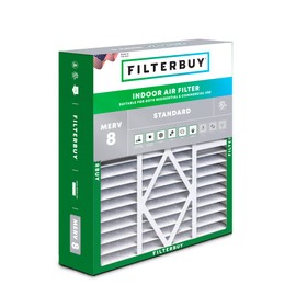 Filterbuy 19x20x5 Air Filter MERV 8 Dust Defense (1-Pack), Pleated HVAC AC Furnace Air Filters for Bryant/Carrier FILXXFNC0021, Day & Night, and Payne (Actual Size: 19.06 x 19.81 x 4.25 Inches)