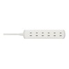 BUFFALO BSTAPST2610WH 2-Pin Power Tap, 6 Count, Standard, 3.3 ft