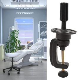 2 Pcs Wig Head Stands, Wig Mannequin Head Stand Height Adjustable Cosmetology Manikin Stand Holder Clamp Black