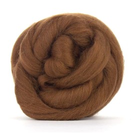 Merino Wool Combed Top | 1 lb Premium Wool Roving | 22 Micron, Best Merino Wool for Spinning, Tapestry, Needle Felting, Big Yarn Roving and Wall Hangings (Chocolate)