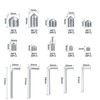 290 Pcs Cone Cup Point Grub Screws, M3/M4/M5/M6/M8 Hex Head
