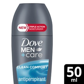 Dove MEN+CARE Dove Men+Care Antiperspirant Roll On roll-on for 48 hours of protection Clean Comfort With triple action moisturising technology 50 ml