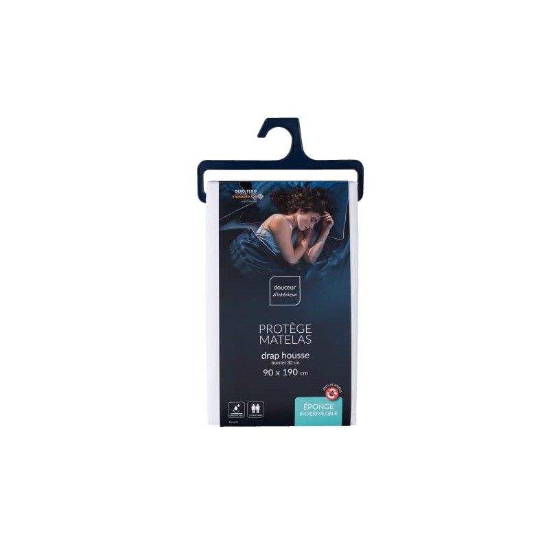 Douceur d'Intérieur Peva Ponny 30 Terry Towelling Mattress Protector 90
