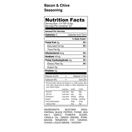 Premium | BACON Flavor Chicken Wing Seasoning | Large Shaker | Calorie Free | Fat Free | Cholesterol Free | Crafted in Small Batches with Farm Fresh Herbs for Premium Flavor and Zest