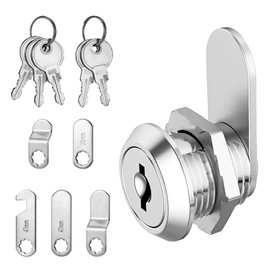 Letterbox Lock, Letter Box Lock, 5 Keys with 5 Different Lock Plates, Locker Lock, Furniture Lock, Lever Lock, Drawer Lock, Cabinet Lock for Letter Boxes, Cabinet Doors (20 mm)