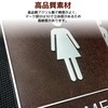 fogman Toilet Sign Plate Bathroom Display Sign, Stylish, Double Sided