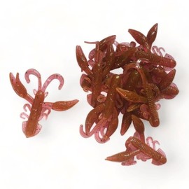 Creature Crayfish Soft Bait Fishing Lure | 50mm Red Devil Perch Pike Chub | Pack of 10 scented | Fishin Addict