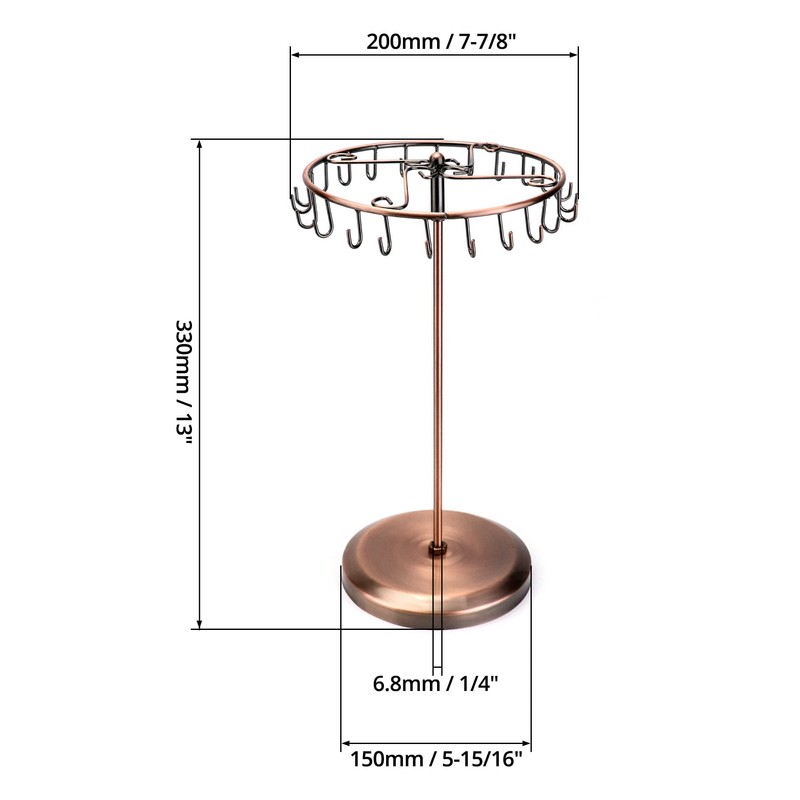 QWORK® Spinning Jewelry Tree Display Stand, Jewelry Organizer with 23