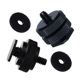 HUIKKJP Camera Hot Shoe Adapter 1/4" Screw Cold Shoe Compatible Photography Support Accessories Flash Strobe Connection Tripod Extension Fixed Connection Multiple Pairs