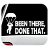 Parachute Skydiving Decal Sticker for Car Window 8.0 Inch BG