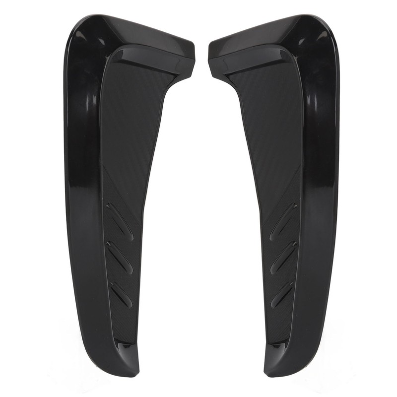 2Pcs Side Mudguard Vent Trim Left Right 20cm Glossy Black