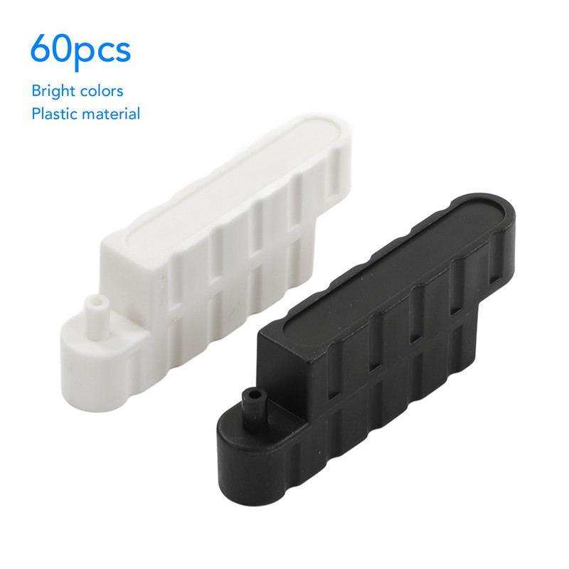 60pcs RC Car Barrier Black White RC Car Race Track