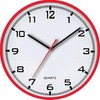 MPM Quality Analogue wall clock - high-quality plastic frame, quartz