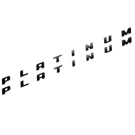 2pcs Platinum Emblems Side Badge Nameplate 3D Replacement for F150 F250 F350 Platinum Matte Black