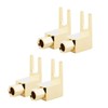 Mugetech 4 pcs Banana to Spade Adapter Plug,Speaker Spade Terminals